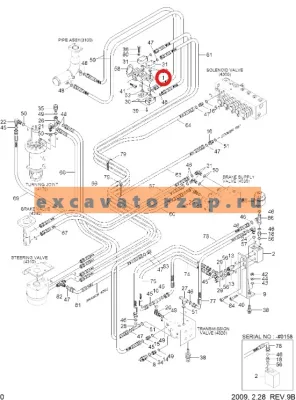 Насос трансмиссии 31N6-30020 экскаватора HYUNDAI R200W7A, R210W-9