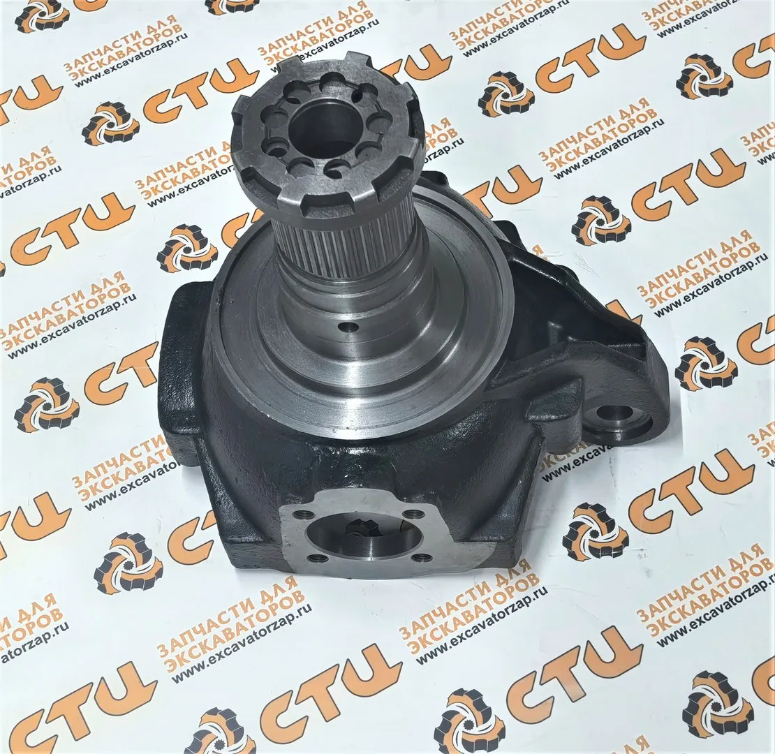 Кулак 110931-00169 поворотный левый переднего моста экскаватора Doosan DX140W, DX160W