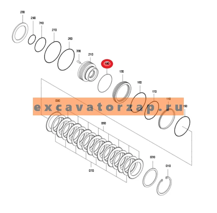 Прокладка КПП К9001577 экскаватора Doosan