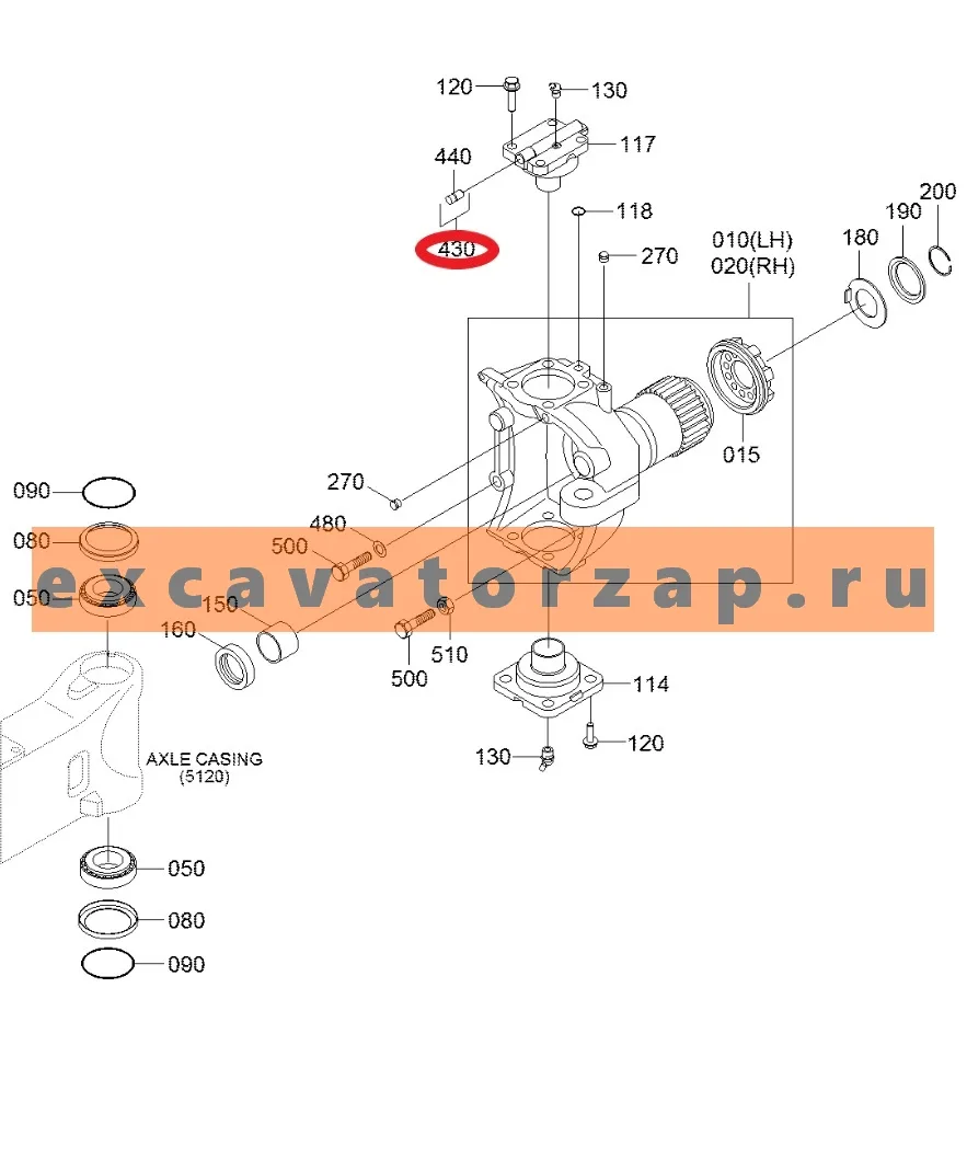 Сапун моста K9000167 экскаватора Doosan DX140W, DX170W, DX190W, DX210W