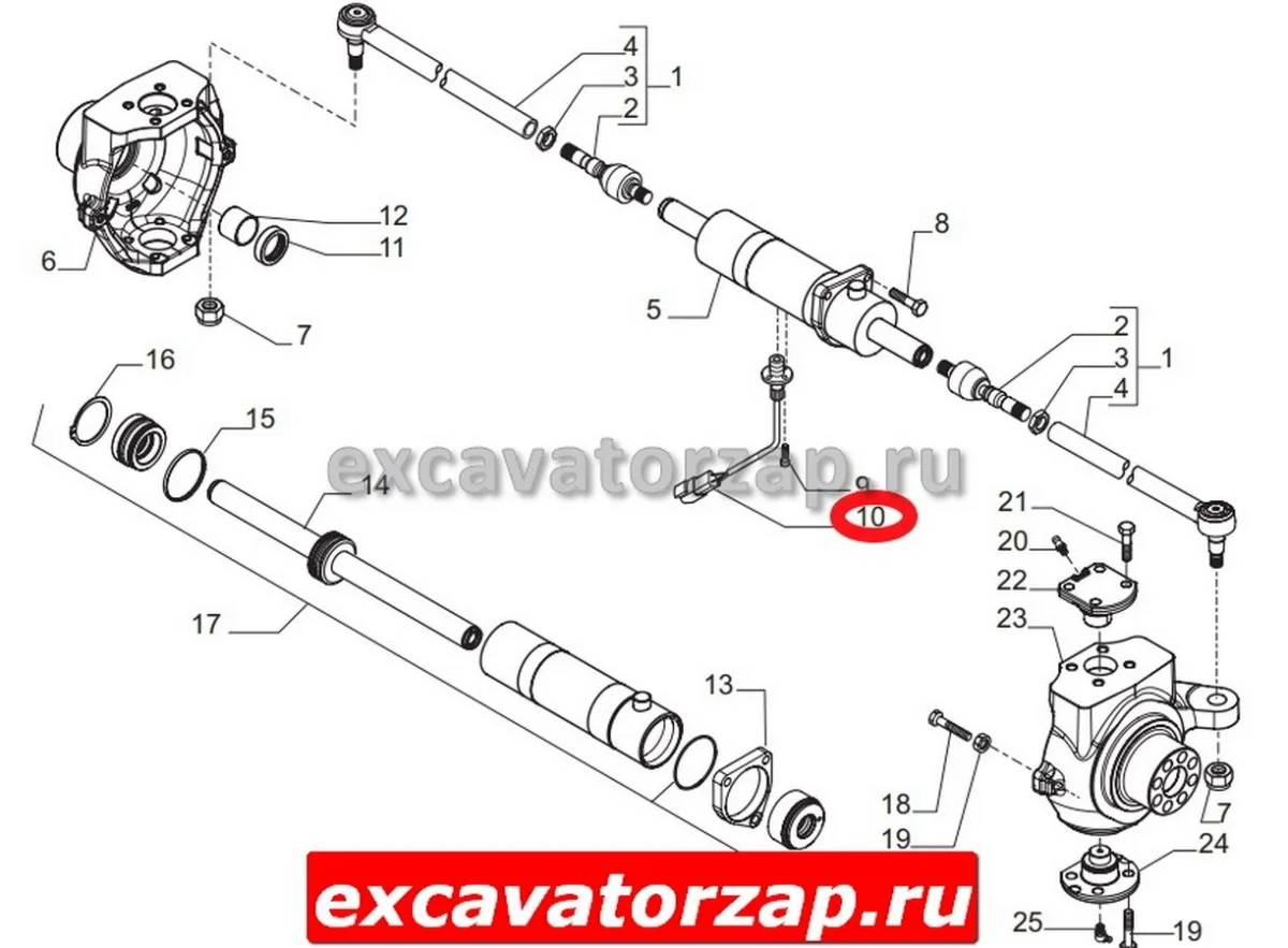 Датчик 149929, C77AJ72 экскаватора погрузчика MST 544, Tarsus