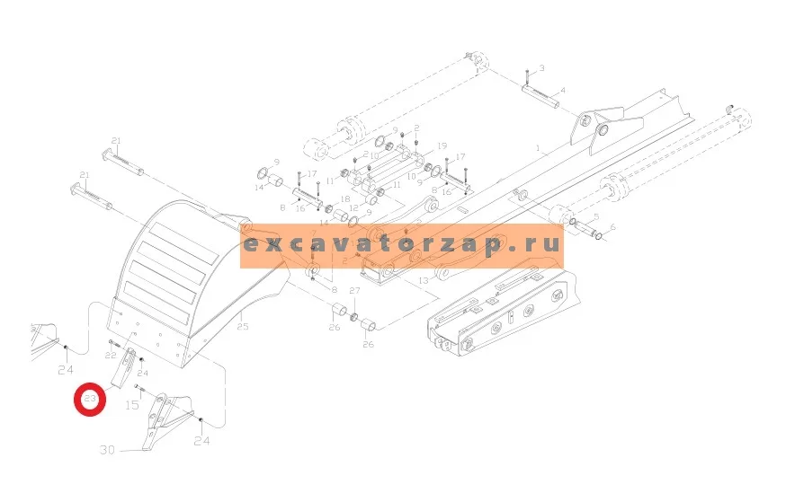 Зуб центральный C02B96 ковша экскаватора погрузчика Tarsus, Cukurova, Elaz