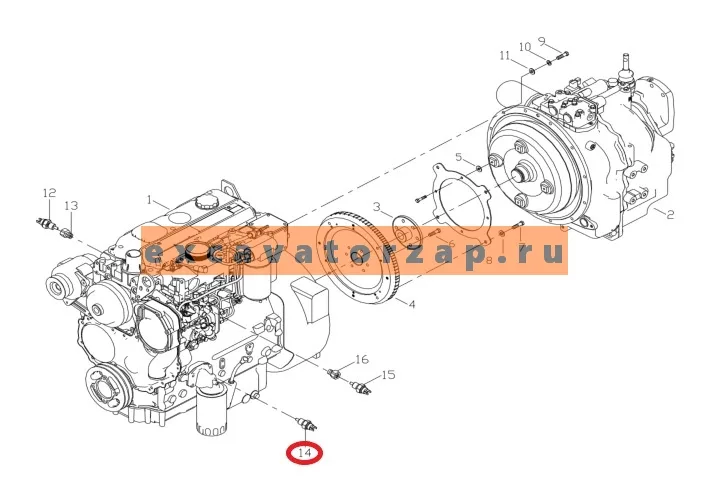 Датчик C01AP80 давления масла двигателя экскаватора погрузчика Tarsus, Cukurova, Elaz
