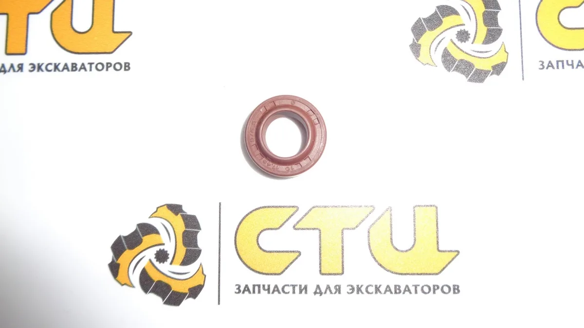 Амированная манжета (сальник) 10х17,45х5/6,5,  10-17,45-5/6,5 экскаватора