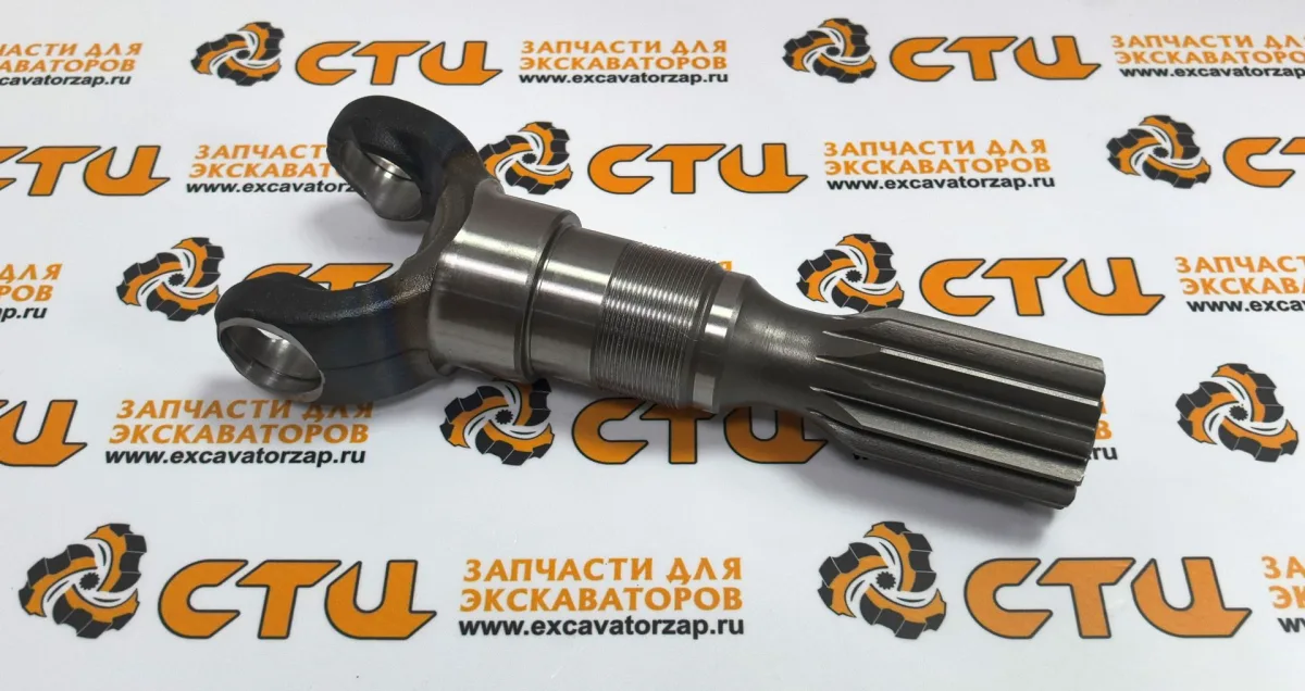 Полуось 84316955 (короткая) переднего моста экскаваторов погрузчиков CASE 570, Fiat-Hitachi, , NEW HOLLAND B95CTC, B110B, B100BLR, B100BTC, B90B, B110BTC, B95B, B95BLR, B95BTC, B110C, B95C, B95CLR