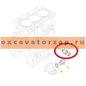 Датчик давления масла 2848A051 двигателя PERKINS