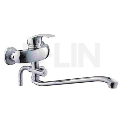 D140401-6 Cмеситель для умывальника с изливом 30мм