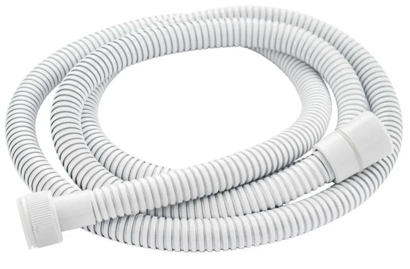 GFmark (3775), шланг душевой 1/2" 1,5 м белого цвета, металлический рифленный
