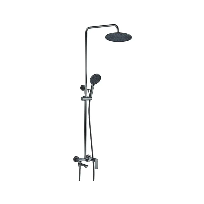 Душевая система тропический душ латунь(ГРАФИТ) 24505-3к Velfex Argo Graphite