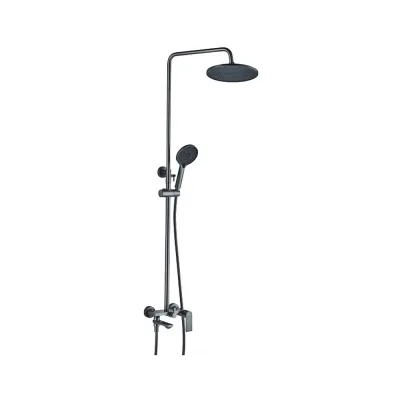 Душевая система тропический душ латунь(ГРАФИТ) 24505-3к Velfex Argo Graphite