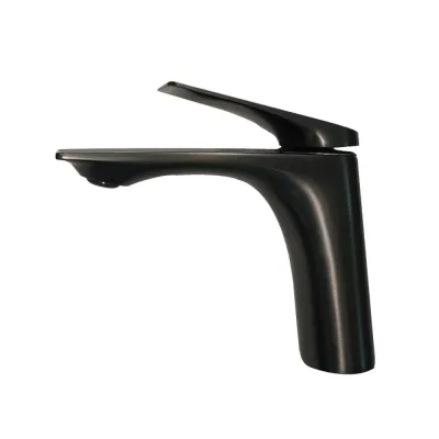 Cмеситель для раковины латунь(ГРАФИТ) 10816-3д Velfex Adara Graphite
