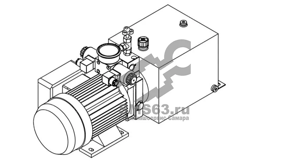 Станция насосная гидравлическая TDDL-00-2002-AS225-0150-003: 16MPa. 220V 1,5KW.1450RPM 3,2cc/r 10L Tank. steel square horizontal. DSG-02-3C6-AC220V. Port G3/8 With Pressure gauge