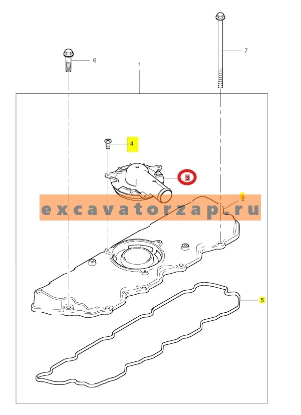 Сапун T411474 клапанной крышки двигателя PERKINS