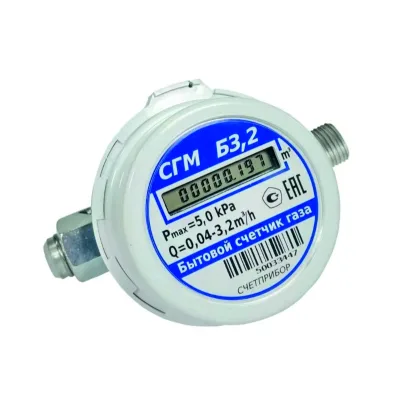 Газовый счетчик Счётприбор СГМБ -3.2