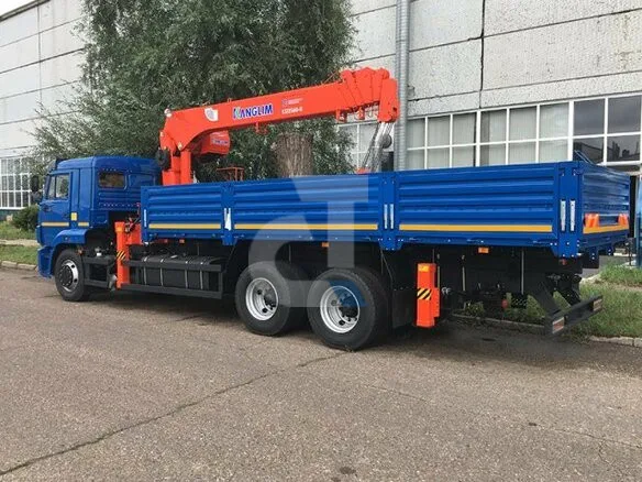 Бортовой КАМАЗ 65117 с КМУ Kanglim 1256