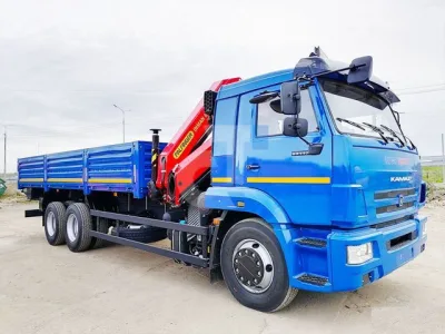 Бортовой КАМАЗ 65117 с КМУ ИНМАН ИМ-150 N