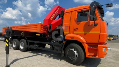 Бортовой КАМАЗ 65115 с КМУ ИНМАН ИМ-320