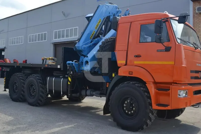Седельный тягач Камаз 43118-50 с КМУ ИНМАН ИМ-150N