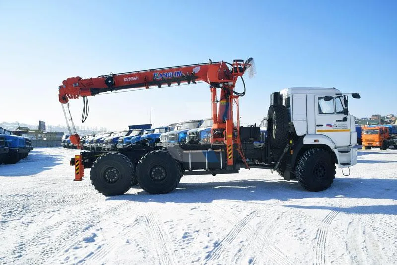 Седельный тягач Камаз 43118-50 с КМУ Kanglim 2056