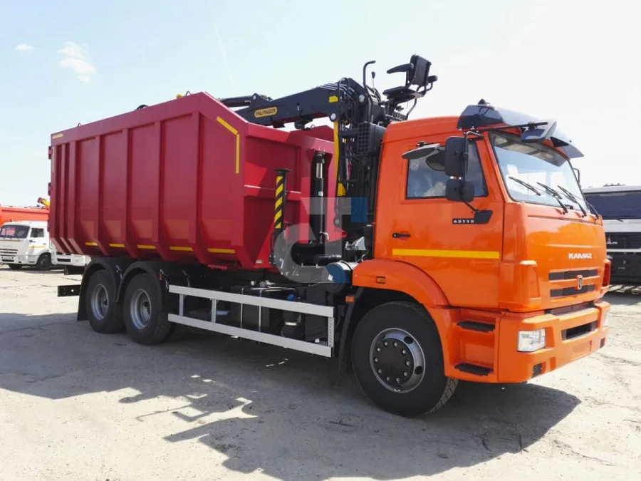 Ломовоз (металловоз) КАМАЗ 65115-56 с ГМУ ВМ10-74M