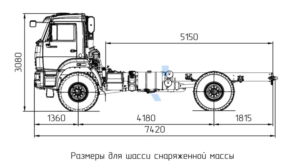 Шасси КАМАЗ 43502-3036-66