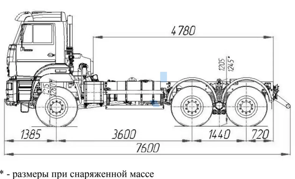 Шасси КАМАЗ 6522-23010-53