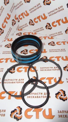 Ремкомплект S48/80710, S4880710 гидроцилиндра челюсти, аутригера, телескопа (на поршень) экскаватора погрузчика Hidromek 102S, 102B