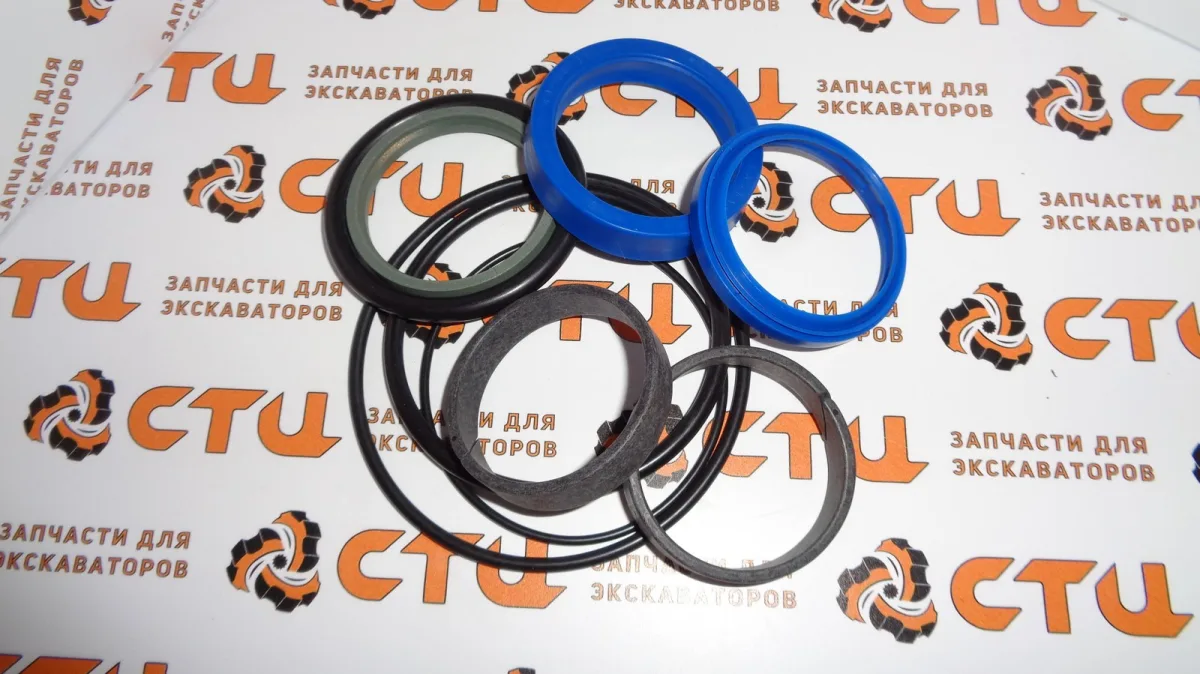Ремкомплект S4891210, S48/91210 гидроцилиндра телескопа, челюсти (на шток) экскаватора погрузчика Hidromek 102S, 102B