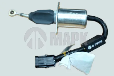Соленоид ТНВД (круглые контакты) (Клапан отсечки) (BT, 6CT, EQB210-20) 3415706 3935650 DCEC
