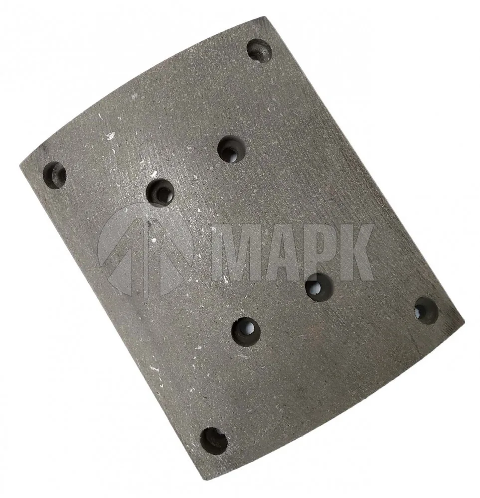 Накладка тормозная задняя 1 (8 отв.) ф 8 Ширина 220 Мосты MAN SHAANXI