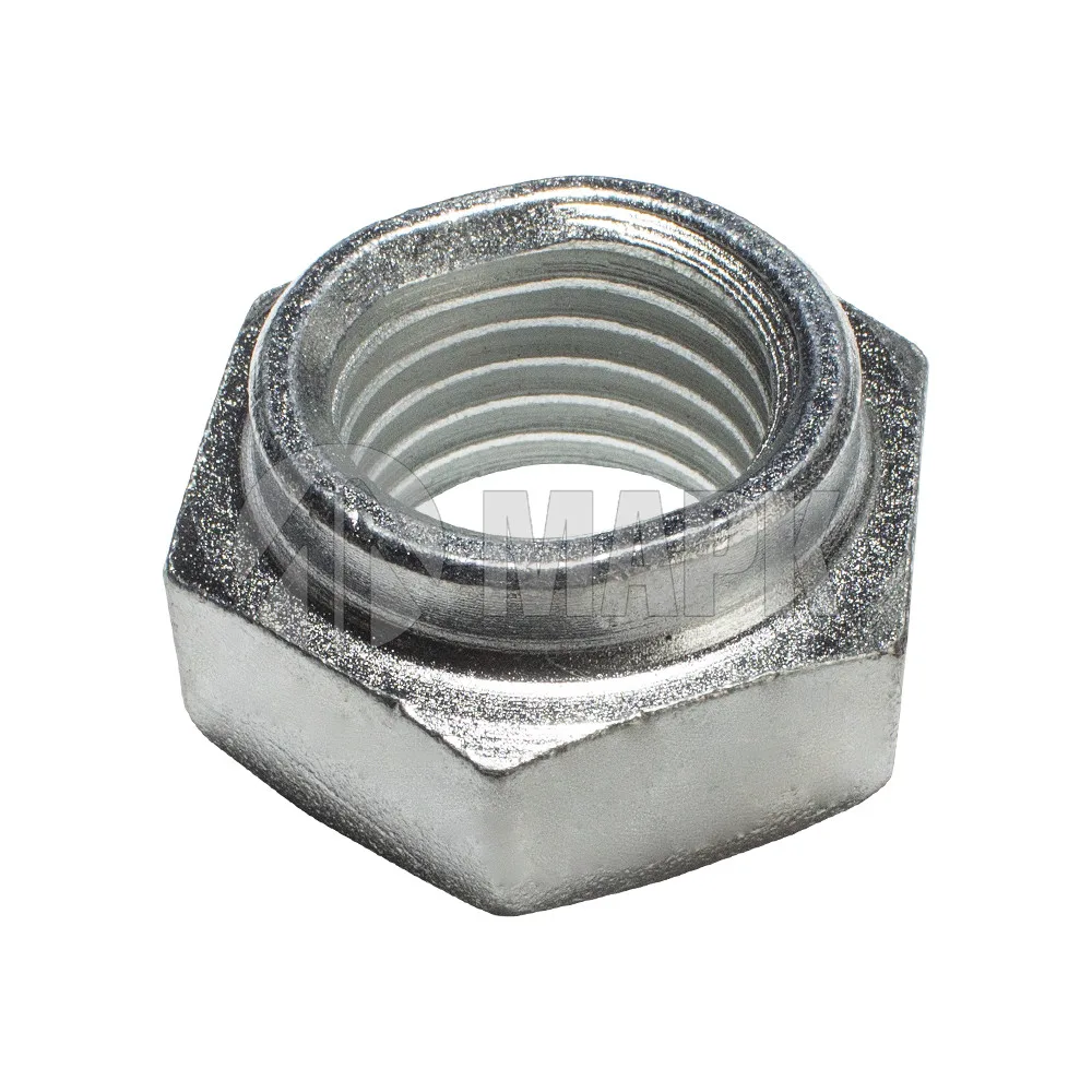 Гайка пальца рессоры M30x3.5 H=24 /SW46 (самоконтрящаяся) (TrailerParts)