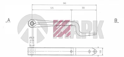 Полурессора BPW 0508213190 (однолистовая) (Marshall)
