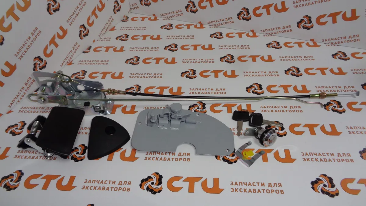 Замок двери в сборе 4665489 + 4372091 + 4665492 + 4369645 + 4461933 + 4665491 + 4665493 + 4665490 экскаватора Hitachi ZX200, ZX230, ZX240