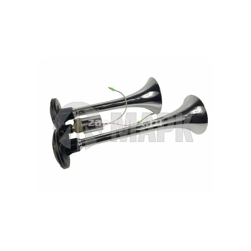 Сигнал двухрожковый 2 х KR 12/24V (хром)