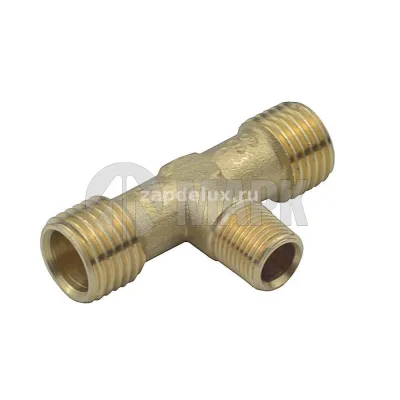 Тройник делителя М14х1.5-КГ1/8-М14х1,5 (медный) (20шт в уп) МАРК