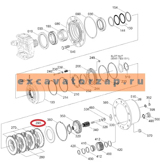 Шайба 0887031 моста экскаватора HITACHI UCX300, ZX180W, ZX180W-AMS, ZX210W, ZX210W-AMS, ZX300W