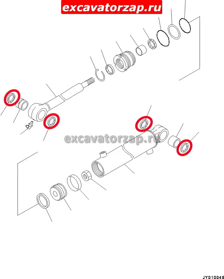 Уплотнение (пыльник) 07145-00035 пальца экскаватора Komatsu