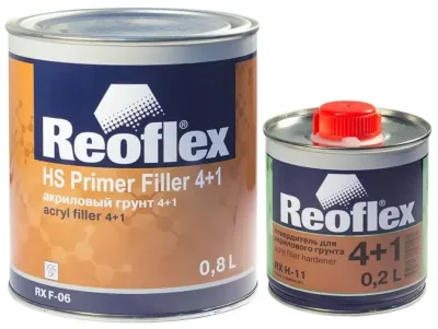 Грунт акрил серый 0,8л 2К 4+1 Reoflex