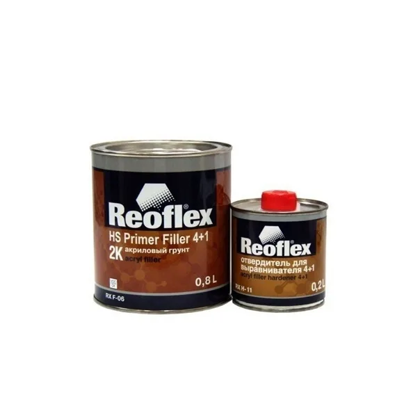 Грунт акрил черн 0,8л 2К 4+1 Reoflex