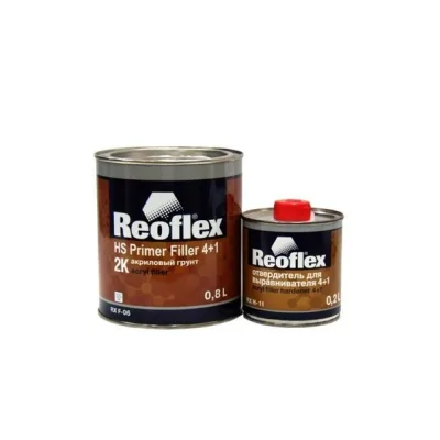 Грунт акрил черн 0,8л 2К 4+1 Reoflex