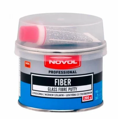 Шпатлевка стеклов. FIBER NOVOL 0,2кг