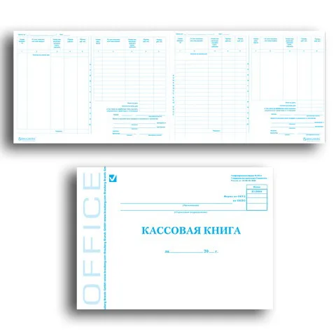 Книга бухгалтерская BRAUBERG "Кассовая книга", форма КО-4, 48 л., А4, 203х285 мм