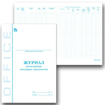 Книга BRAUBERG "Журнал регистрации входящих документов", 48 л., А4, 198х278 мм