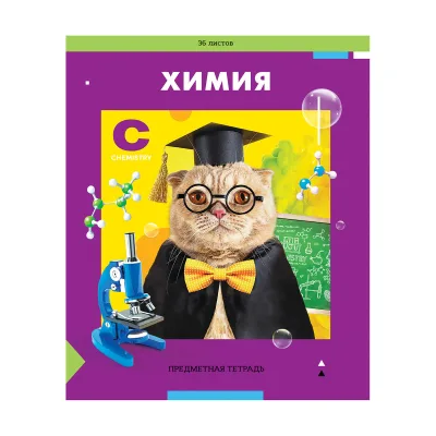 Тетрадь предметная 36л. ArtSpace "Пять в квадрате" - Химия, эконом Тп36к_47973