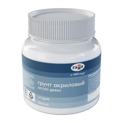 Грунт акриловый Гамма, белый, 220мл