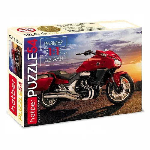 PUZZLE А5 54эл.Hatber "MotorBike" 4вида 54ПЗ5