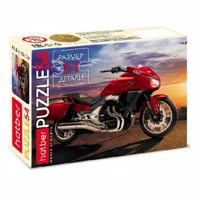 PUZZLE А5 54эл.Hatber "MotorBike" 4вида 54ПЗ5
