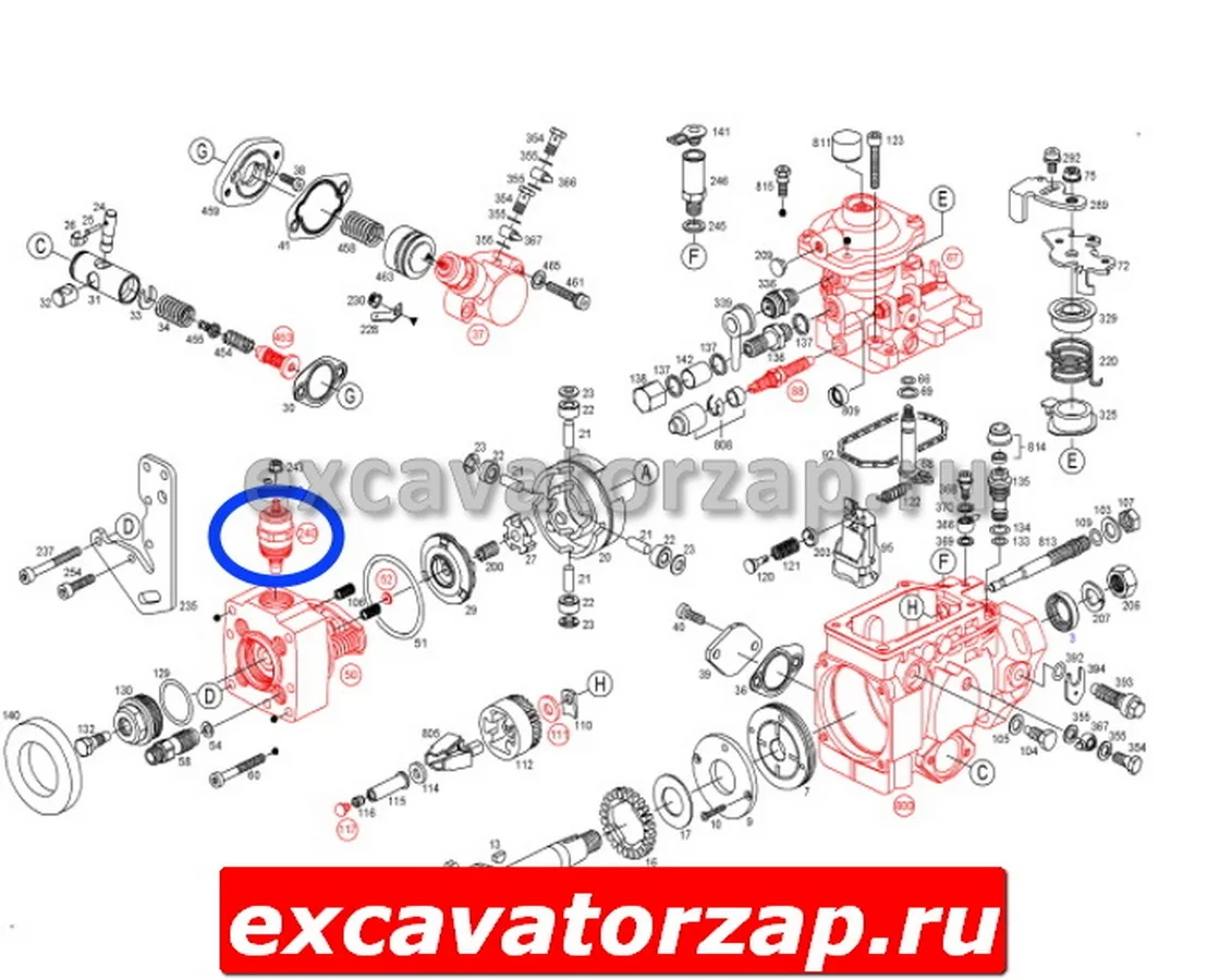Клапан отсечки топлива ТНВД New Holland B115