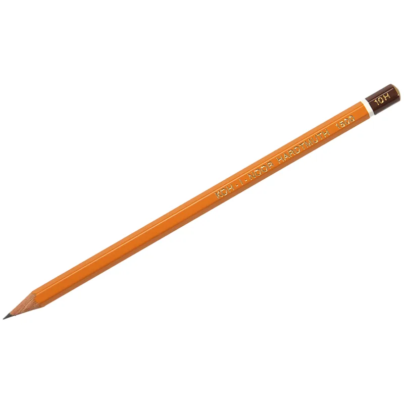 Карандаш 10Н, ч/г Koh-I-Noor "1500" 10Н, заточен.
