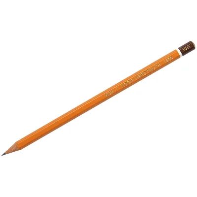 Карандаш 10Н, ч/г Koh-I-Noor "1500" 10Н, заточен.